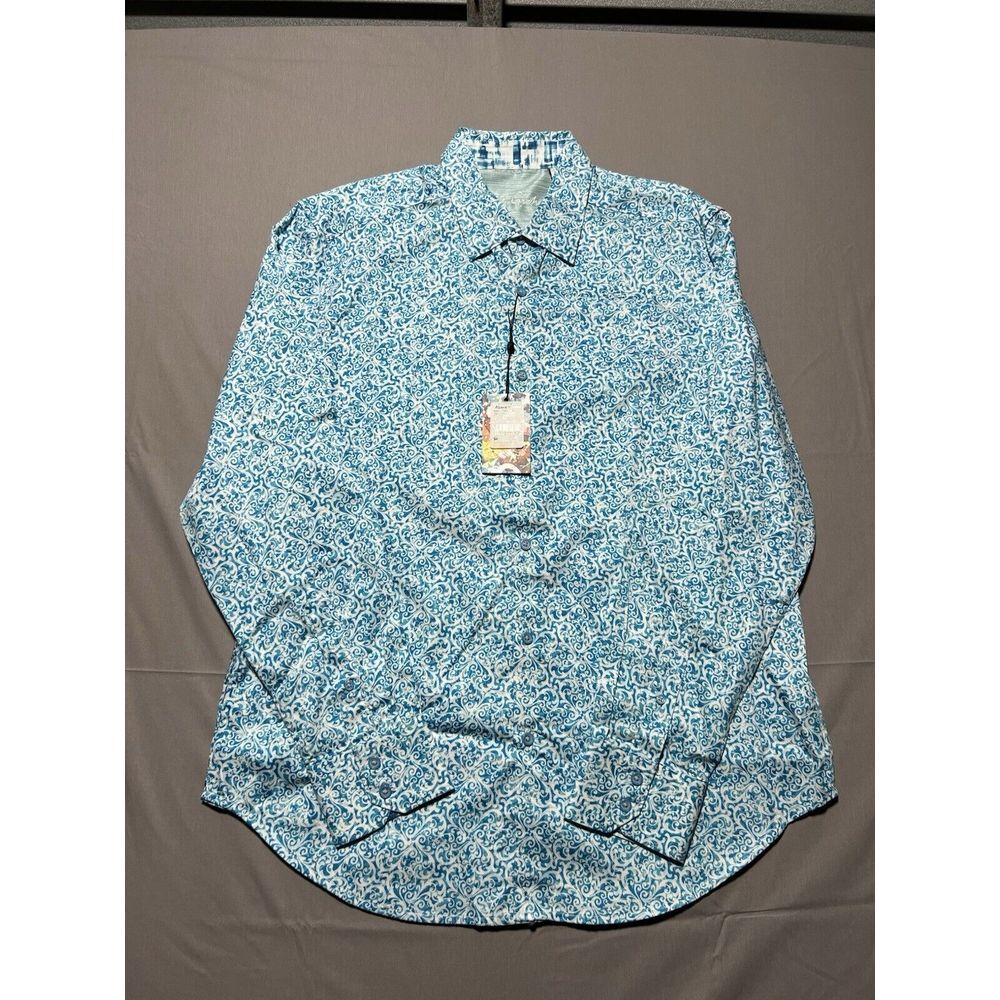 NWT Robert Graham "Madrone" Long‎ Sleeve Designer Shirt Classic Fit - L